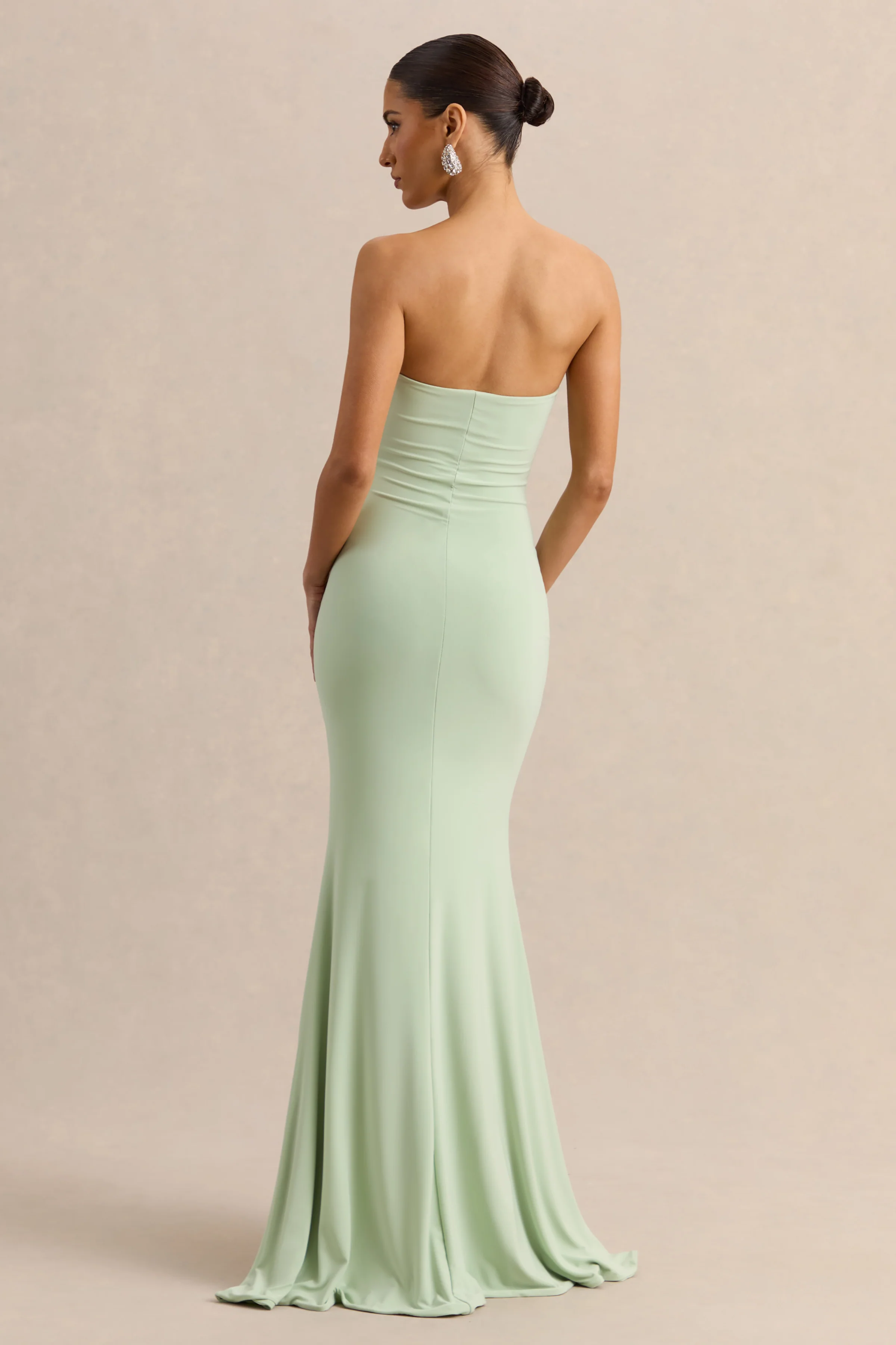 Melva | Robe longue bandeau menthe - Image 2