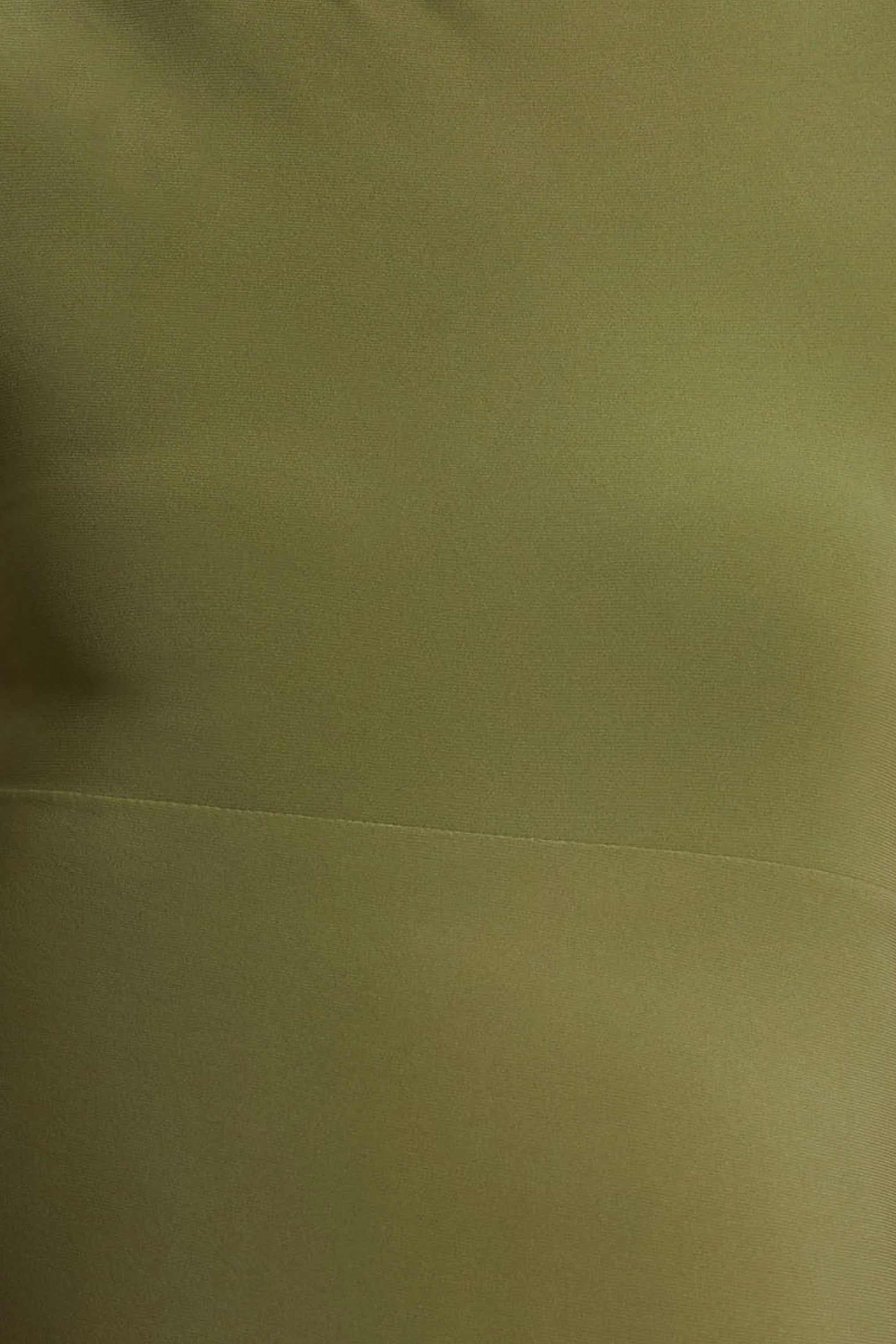 Outline | Robe longue de maternité olive à col ras du cou et jupe drapée - Image 6