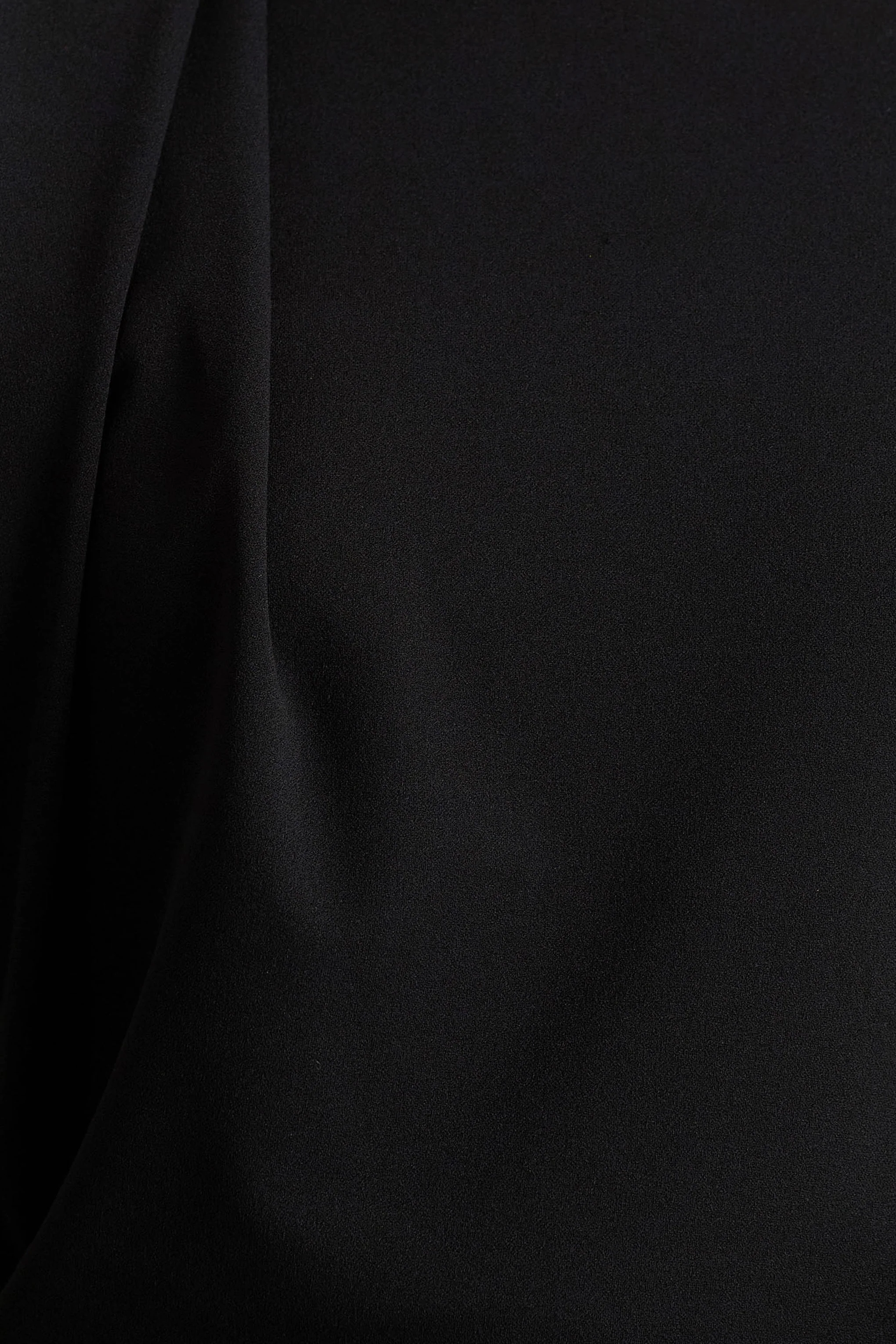 Tiff | Combinaison noire à buste drapé et pantalon à jambes larges - Image 6
